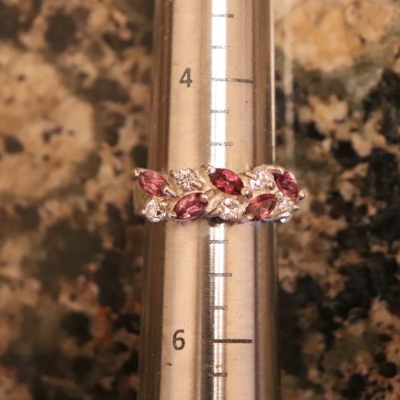 Raspberry Rhodolite Garnet Ring - Picture 2 of 3